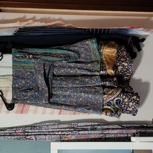 Gorgeous recycled silk sari wrap skirt